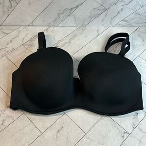 NWT NWOT Cacique Lane Bryant Womans Bra Black Multiway UNDERWIRE SIZE 32DDD